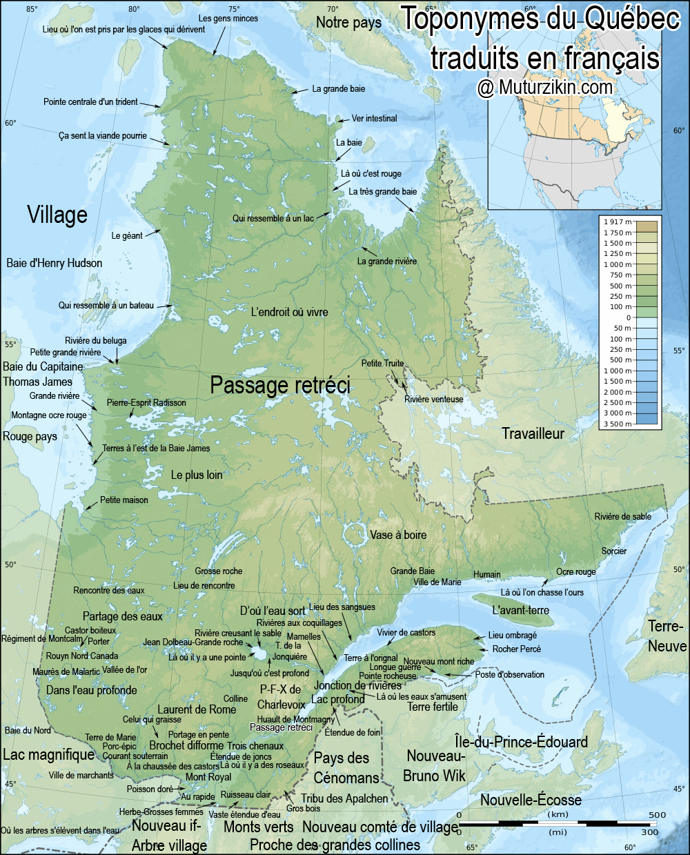 Quebec - Langues amériendiennes / Aboriginal languages
